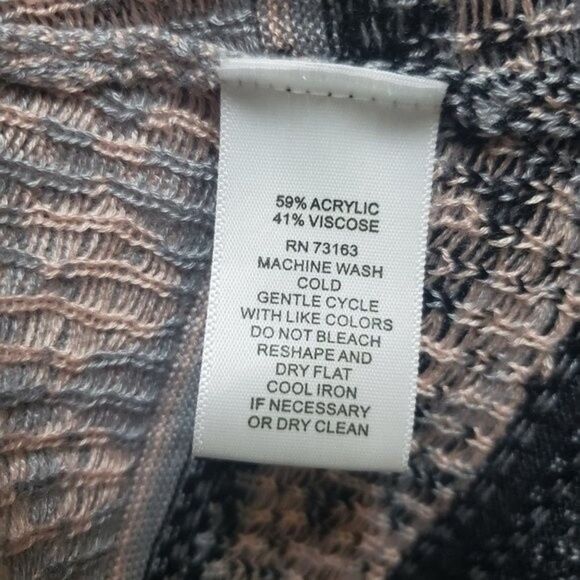 Cupio Sweater Womens S Fair Isle Knit Embroidered V Neck Long Slv Boho Casual - Picture 10 of 10